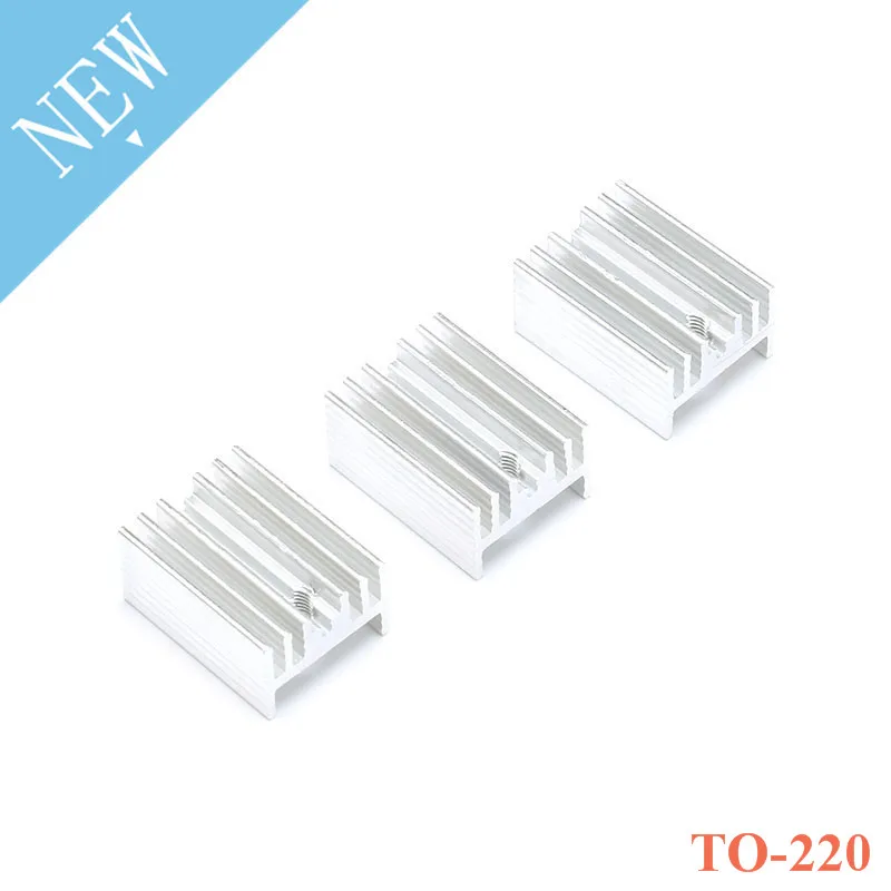 Disipador de calor para radiador de aluminio, disipador de calor de 21x15x10mm a 220, de 21x15x10mm a 220, 10 unidades