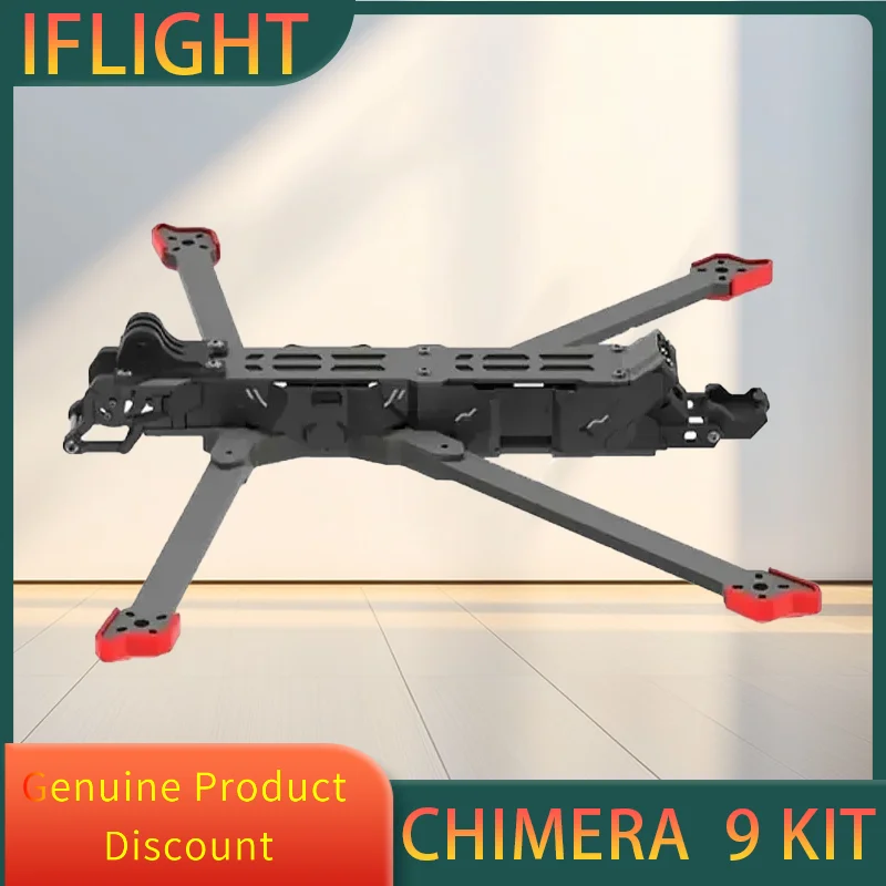 

IFlight Chimera 9 DC Frame Kit 405mm Wheelstand 6mm Arm Special Heat Sink for O3 Air Unit FPV Freestyle 9 Inch Long Range
