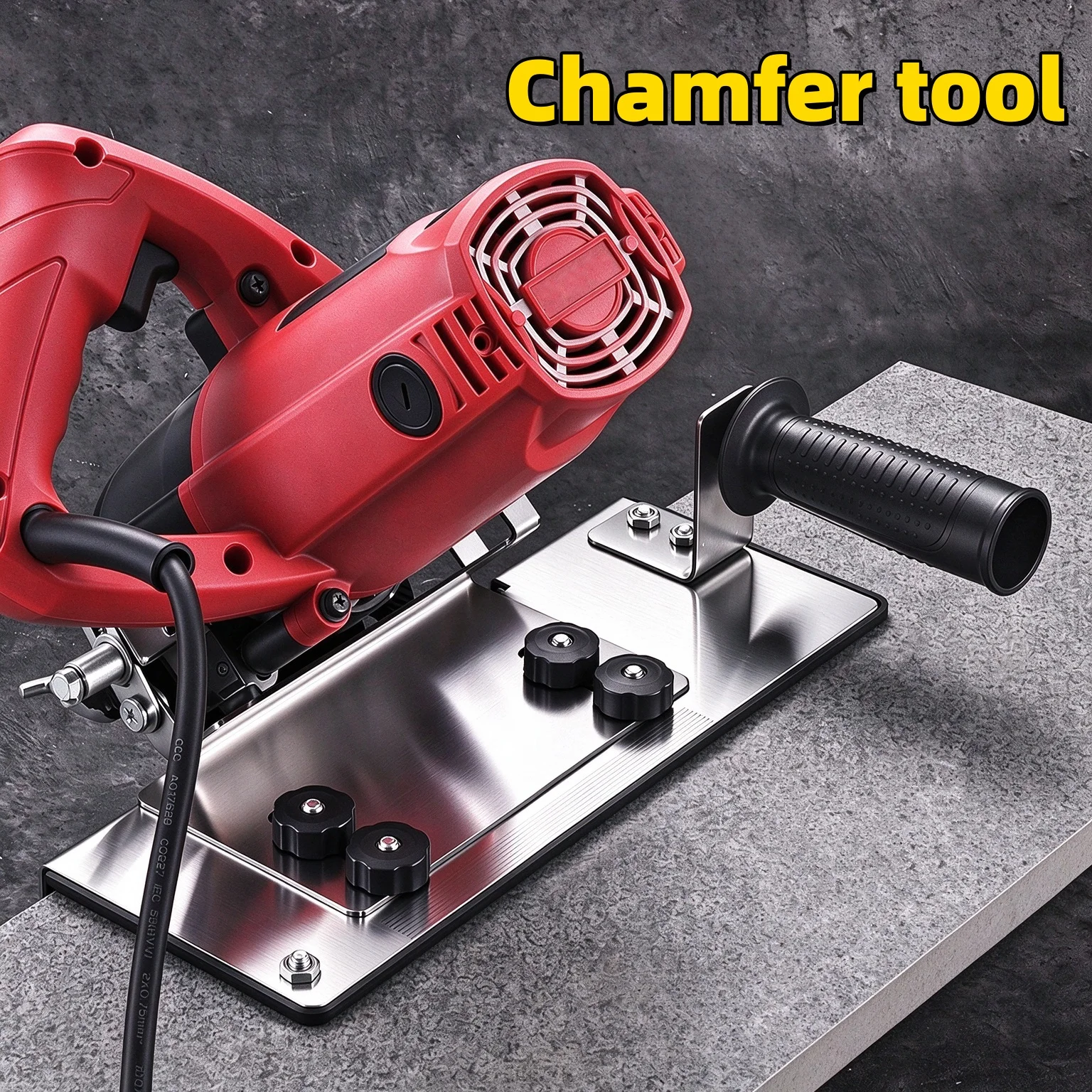 Adjustable Stainless Steel Tile Chamferer 45 Degree Angle Cutting Tool for Home Improvement And DIY Projects