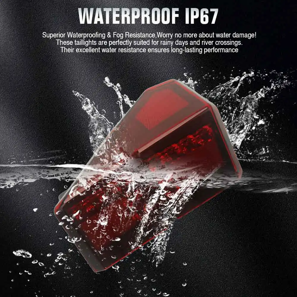 UTV Rear Led Tail Light Brake Running Lamps For Polaris RANGER 1000 CREW XP 1000 XP Kinetic Replace For #2413766 2413767
