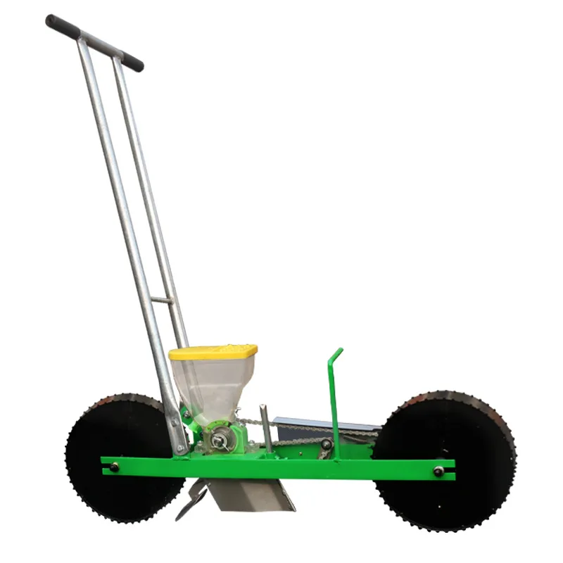 Small Hand Push Planter Vegetable Particles Precision Sowing Greenhouse Seeder Vegetable Spot Sowing Machine