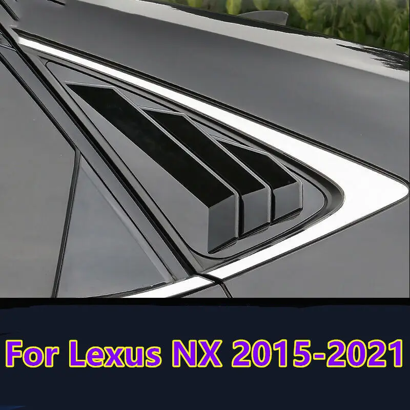 

2 глянцевых черных накладки жалюзи вентиляционного окна для Lexus NX 300 NX300h 2015-2021