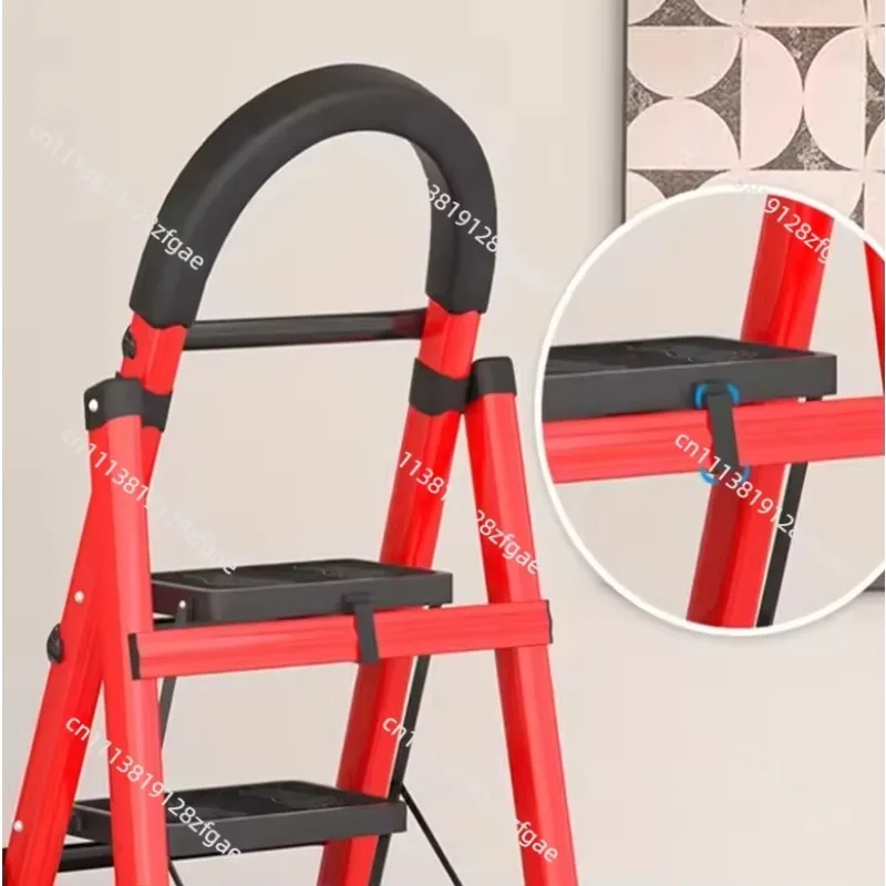 Ladder Household Folding Portable Multi-function Thickened Indoor Herringbone Ladder Mobile Ladder Retractable High Stool