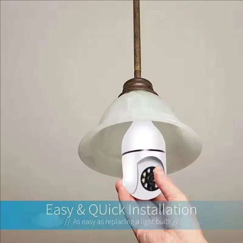 4G WiFi IP Camera E27 Bulb Cam 3MP Wireless Baby Monitor AI Tracking Security Video Surveillance Pet Cam SmartLife Indoor image 4