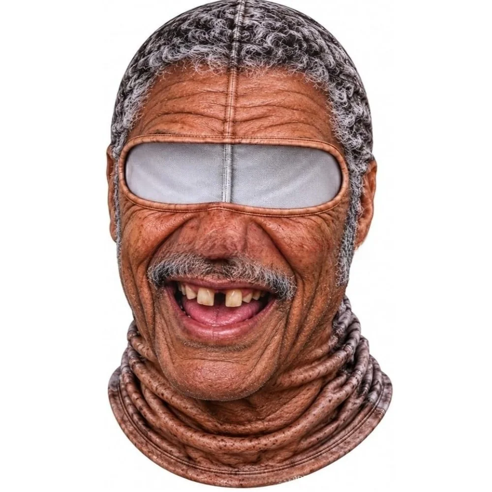 3D Printed Face Neck Gaiter Windproof Design Dralon Material Winter Windproof Mask Warm Fabric Unisex Full Face Balaclava