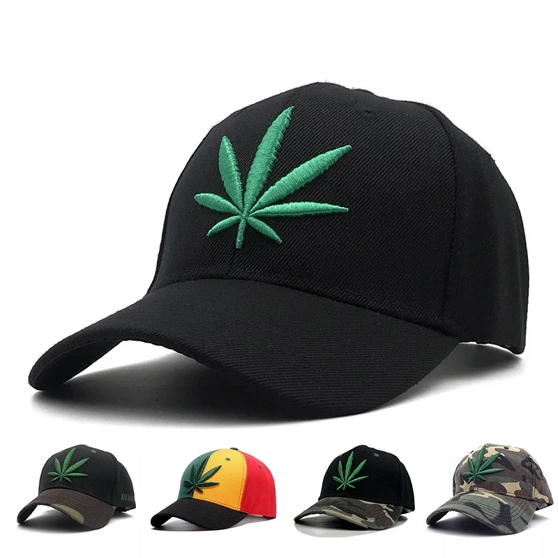 

Luxury Fashion Unisex Plant Embroidery HipHop Hats Outdoor Adjustable Casual Baseball Caps Men Women Sunscreen Hat Gorras Hombre