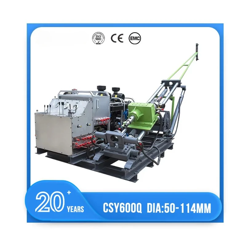 Portable Fully Hydraulic Core Drill Rig 600m Depth Drilling Powerhouse With Engine And Motor For Mineral Exploration