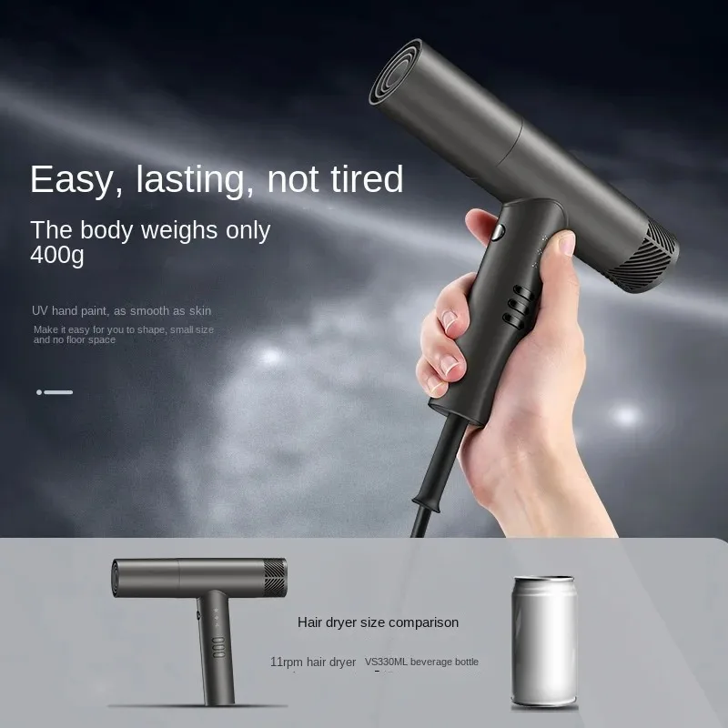 Professioneller Hochgeschwindigkeits-Haartrockner für den Salon, kraftvoller Wind 110000 U/min Negative Ionen Haarpflege Schnelltrocknende Friseur-Styling-Tools