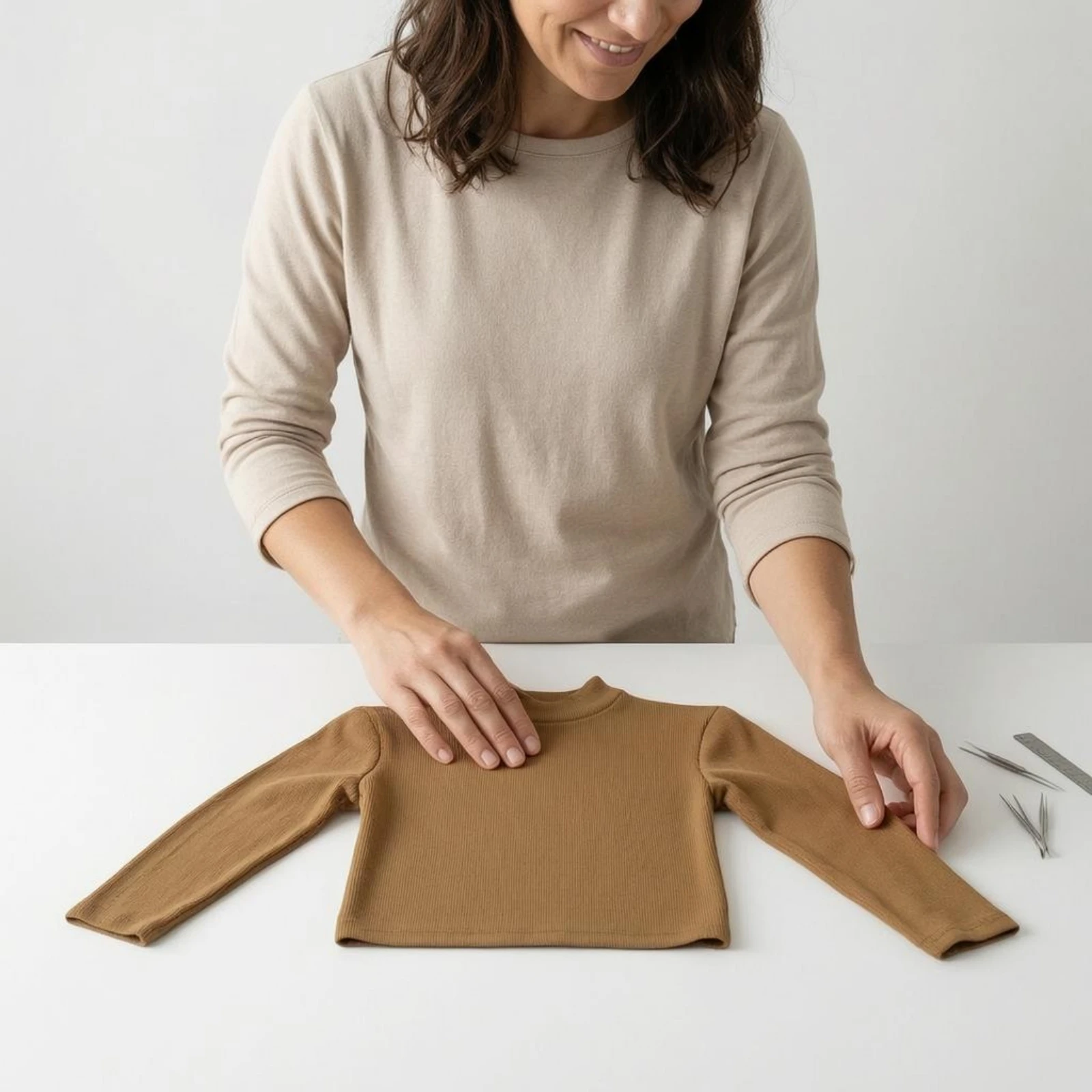 1/6 Scale Long Sleeve Top Close-Fitting Miniature Pullover Top 1/6 Scale Long Sleeve Shirt Mix and Match Toy Clothing