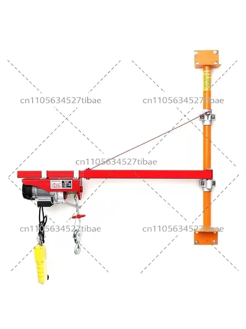Indoor Mini Electric Hoist Bracket Wall Mount Column Crane for Household Use