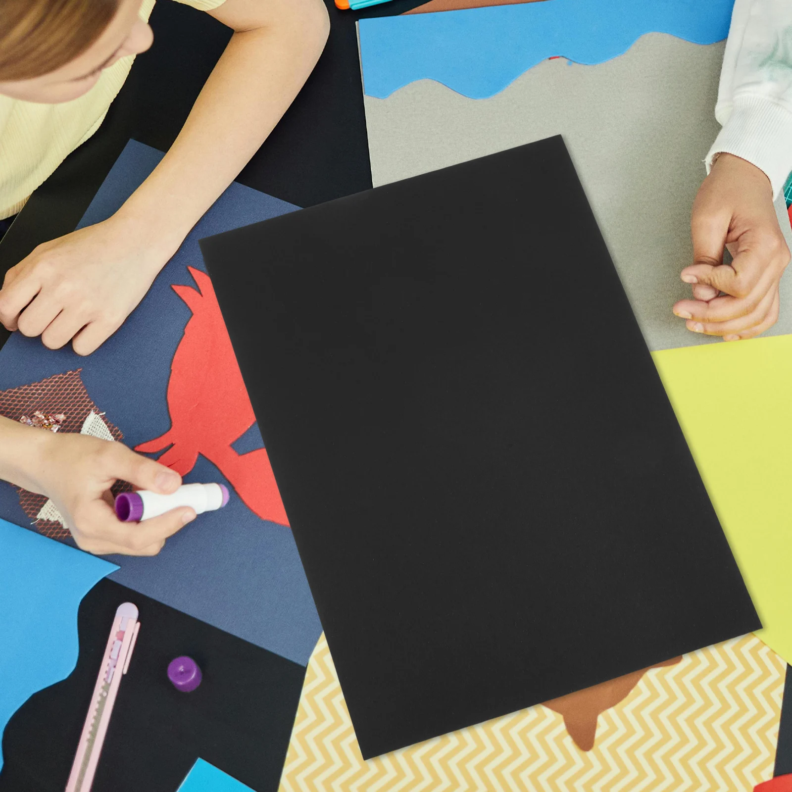 

50Pcs Black Card Stock Heavyweight Thick Paper for DIY Scrapbooking Card Making Black Construction Paper Craft Halloween