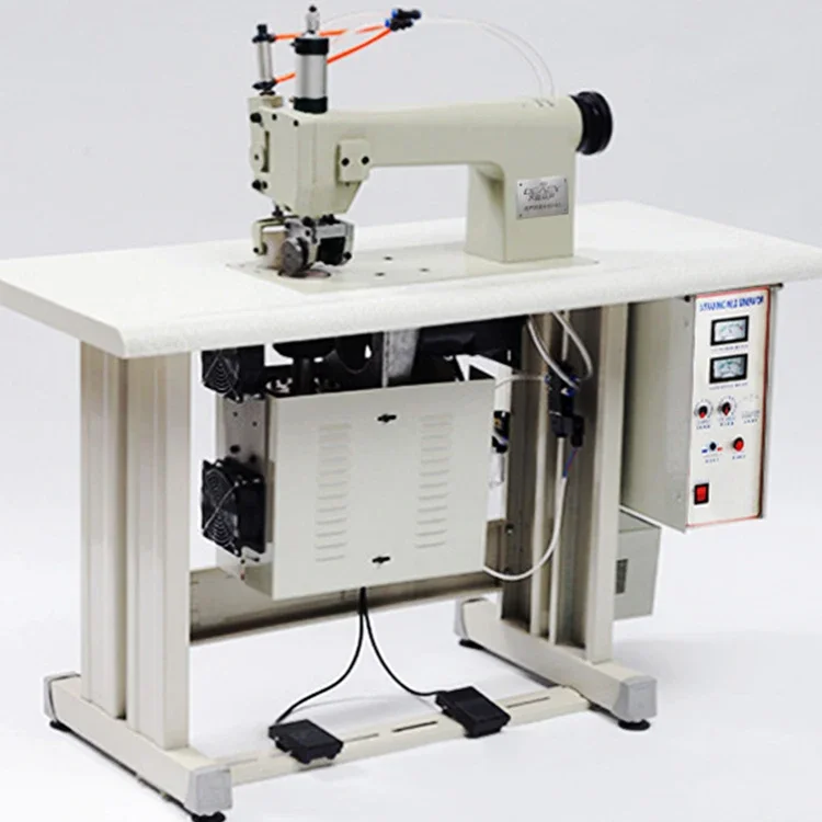 Dual motors Ultrasonic Sewing Machine For Surgical Gown Bra Cup Disposable Mask Embroidery Lace Making Fabric