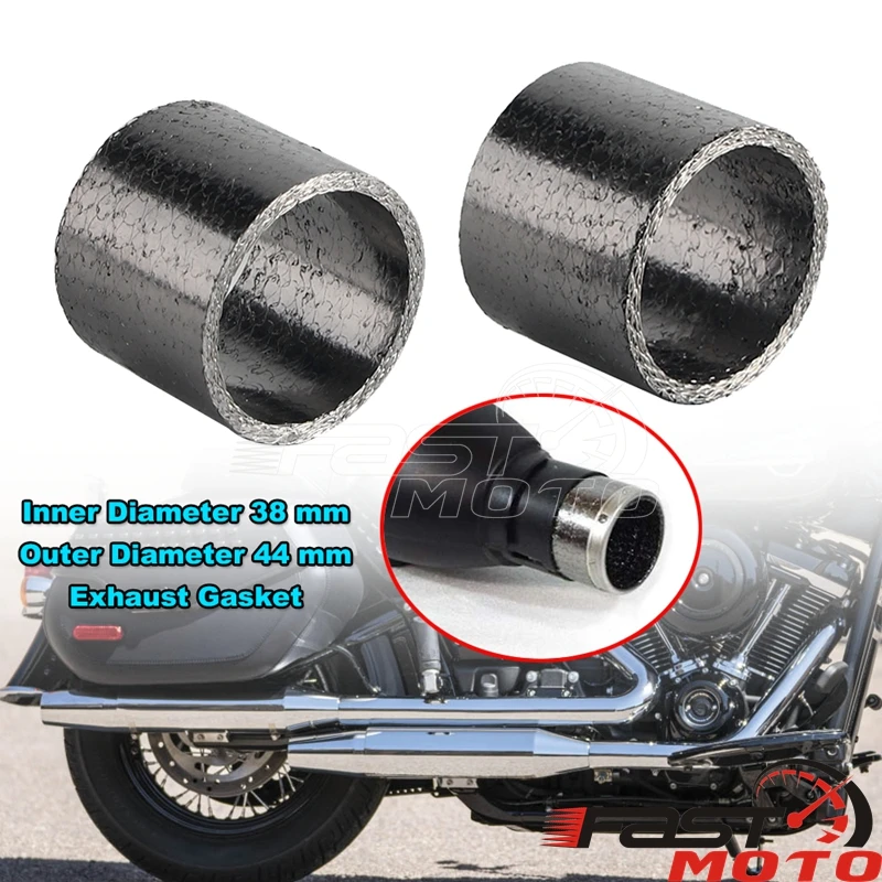 Exhaust Gasket Seal Motorcycle Muffler Header Gasket Exhaust Pipe Gasket Mufflers Seal Bushing For Harley Sportster Dyna Softail