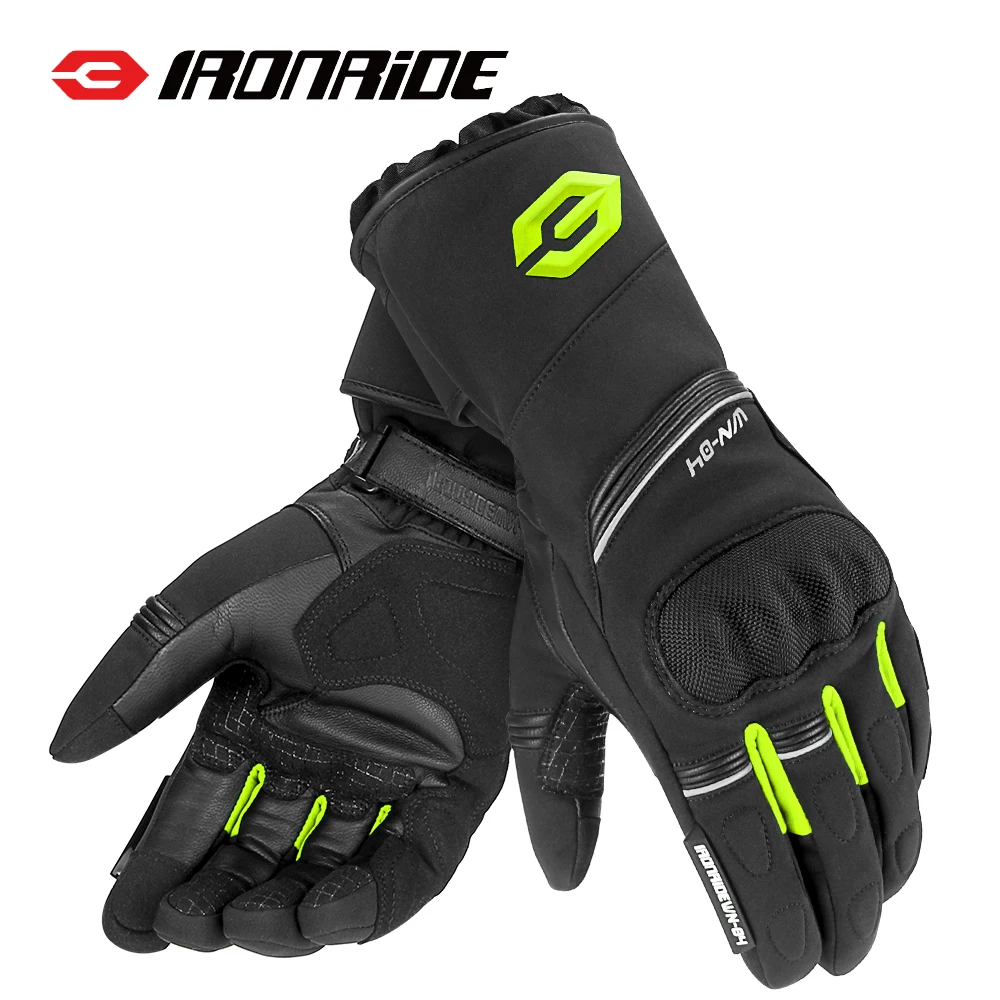 

Winter Motorcycle Gloves Warm And Waterproof Reflective Gloves Outdoor Riding Touch Screen Full Finger Anti Slip Gloves