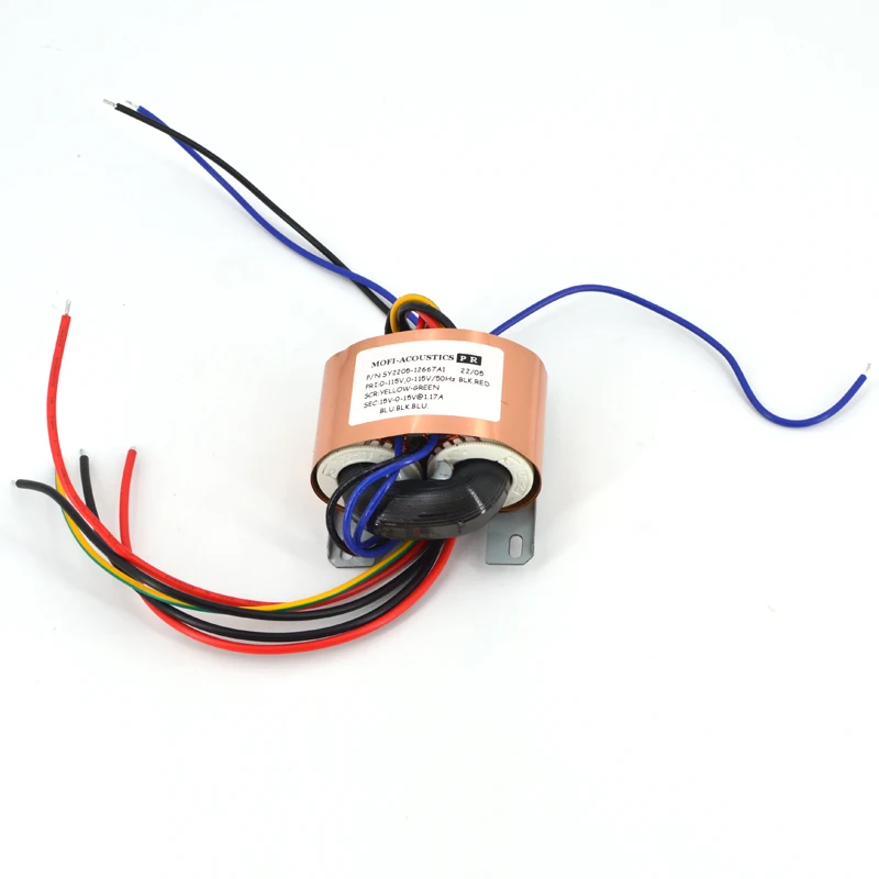 HiFi-30VA R-Core Ttransformer 15-0-15VAC（Dual 15V）