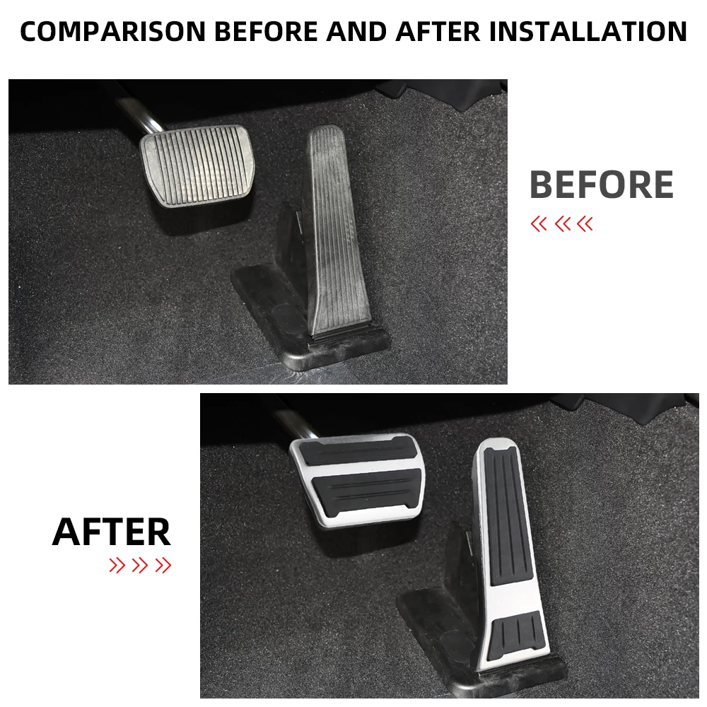 Car Pedal Cover for Ford Explorer 2020-2023 for Lincoln Aviator 2020-2023 Accelerator Gas Brake Pedals Pad Protector Accessories
