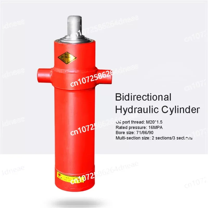 One-way Multi-section Sleeve Type Hydraulic Cylinder Hydraulic Tool Agricultural Vehicle Retractable Top Accessories 3TG-E71*750