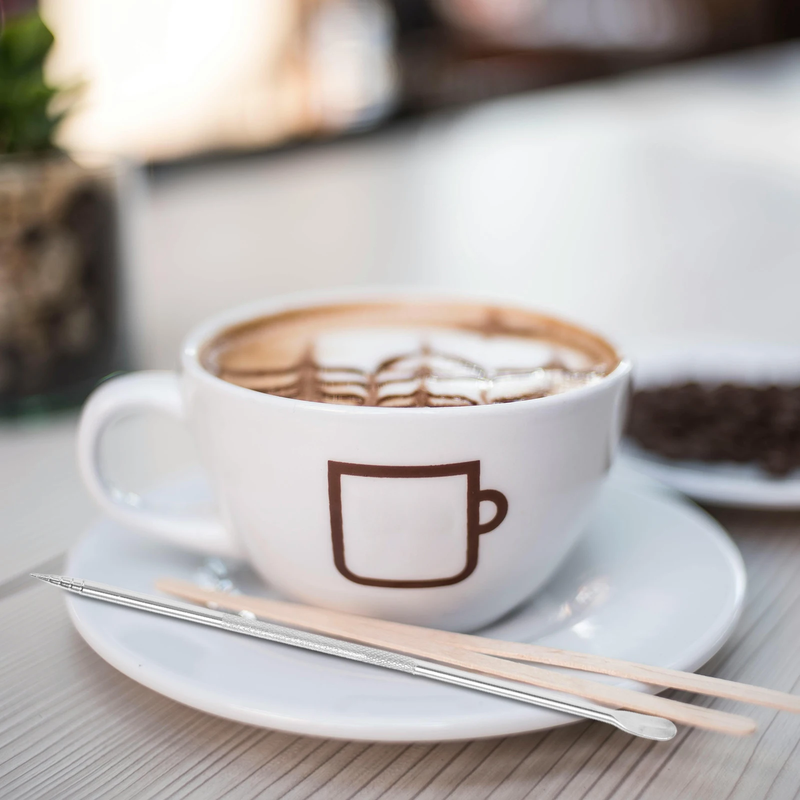 

2Pcs Coffee Latte Art Needle Stainless Steel Stir Stick Set Creative Espresso Mixer Tool Precision Accessories