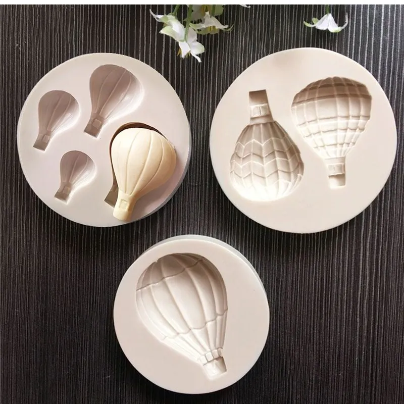 1szt Balon na gorące powietrze Silikonowa forma do dekoracji ciast Fondant Narzędzie do dekoracji czekolady Fudge Mold Sugarcraft Bakeware Narzędzie kuchenne