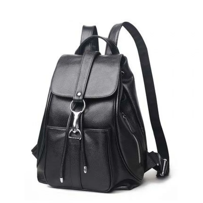 

Fashion Genuine leather Women's Backpack Casual Travel Small Backpack Trend Ladies School Bags For Girls Anti-theft Backpack