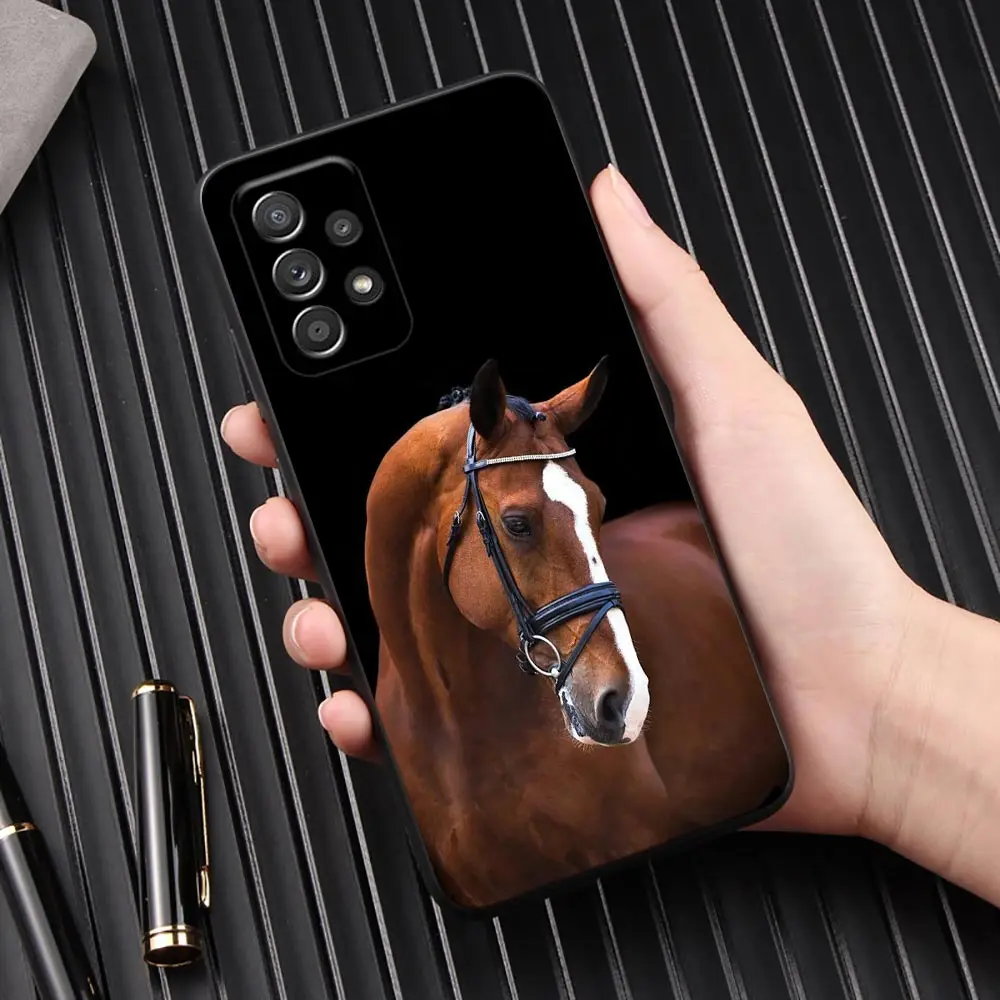 Horses Galloping Horse Animal Phone Cover Galaxy A53 5G Case For Samsung A54 A52 A52S A51 A71 A73 A72 A41 A91 A32 A33 Back Cases