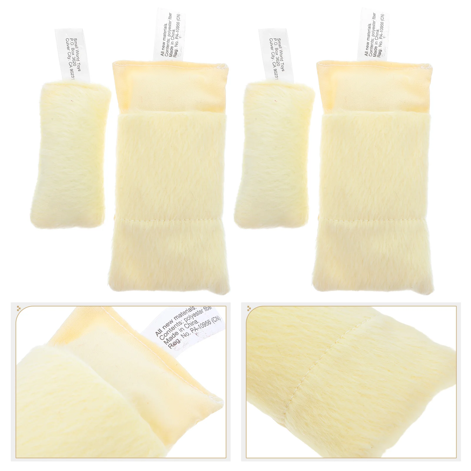 

3 Sets Sleeping Bag Mini and Pillow Small Pillows for Dollhouse Bedding with Mattress