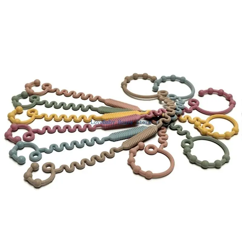 BX0D مريحة وآمنة لهاية التسنين، حامل زجاجات لعبة التسنين متعدد الاستخدامات