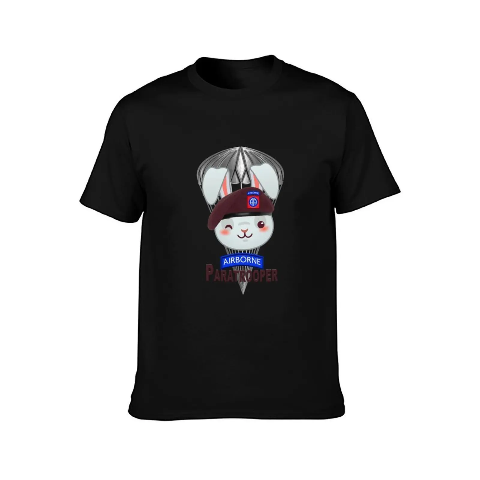 82nd Airborne Division “Bunny Beret” T-Shirt Basic Casual Short Sleeve Cotton Shirt