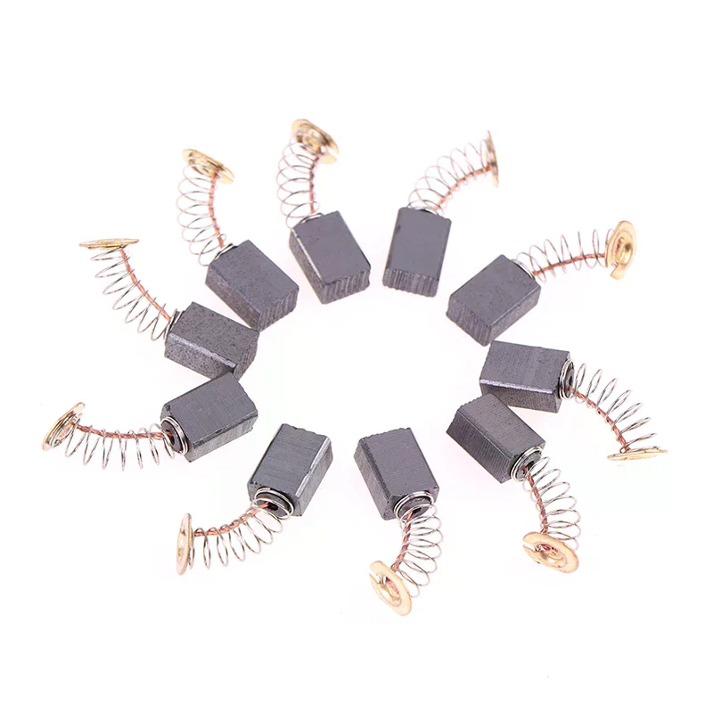10pcs/pack Angle Grinder Carbon Brushes 6*9*14mm Power Tool, Electric Motor Spare Part Electric Grinder Replacement For Power To
