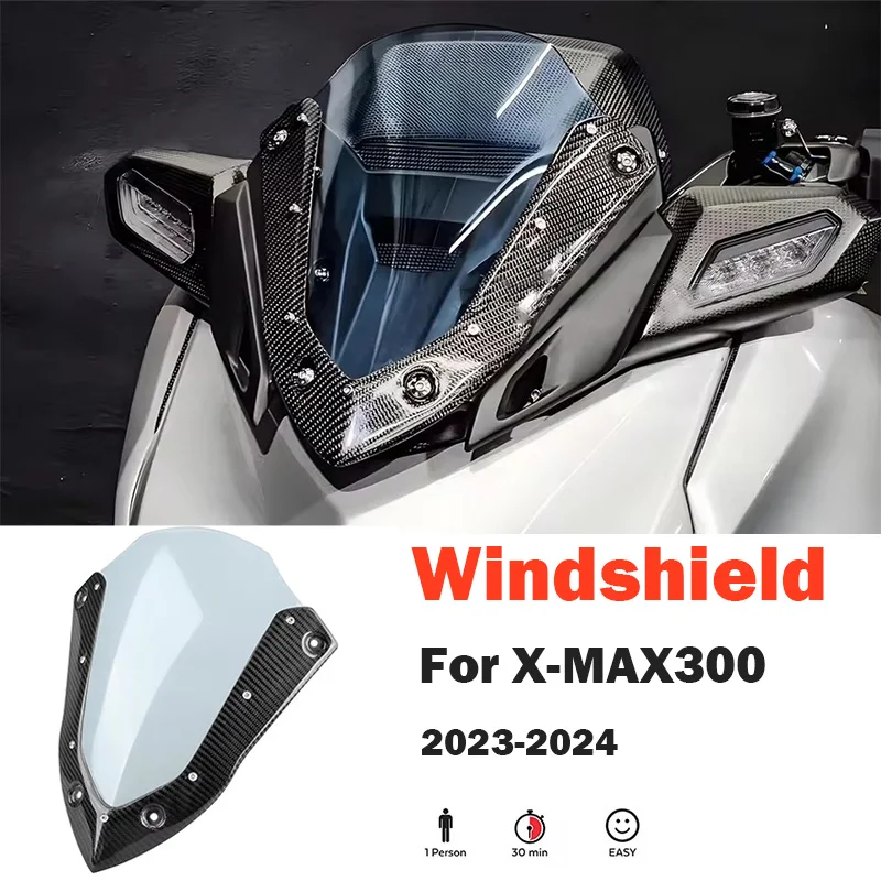 

Motorcycle Windshield For Yamaha X-MAX300 XMAX300 XMAX X-Max 300 Acrylic Windscreen Sport Wind Deflector Visor Screen