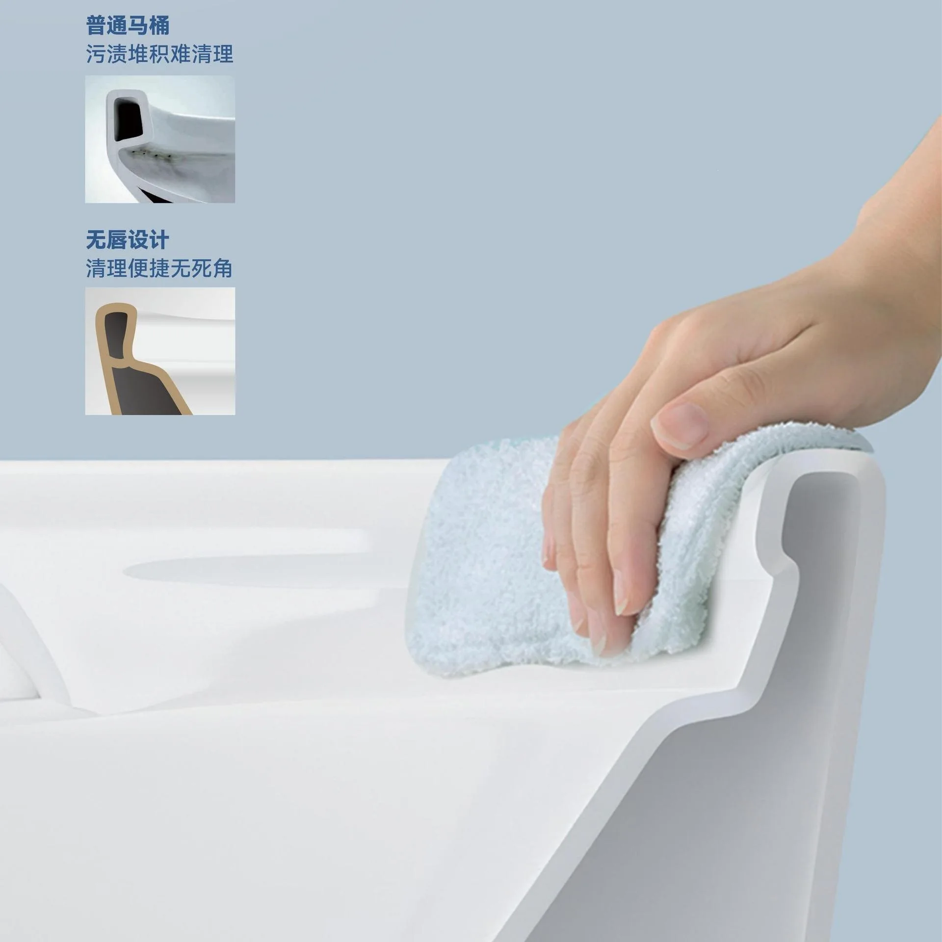 Super Swirl Siphon Toilet, Household High-impact Silent Water-saving, Bathroom Deodorant Ceramic Toilet