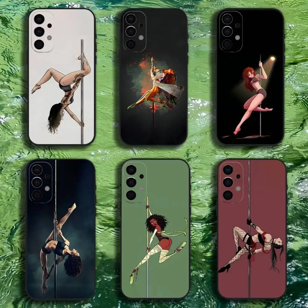 

Pole Dance Dancing Fitness Phone Case For Samsung S25,S24,S21,S22,S23,S30,Ultra,S20,Plus,Fe,Lite,Note,10,9,5G Black Cover