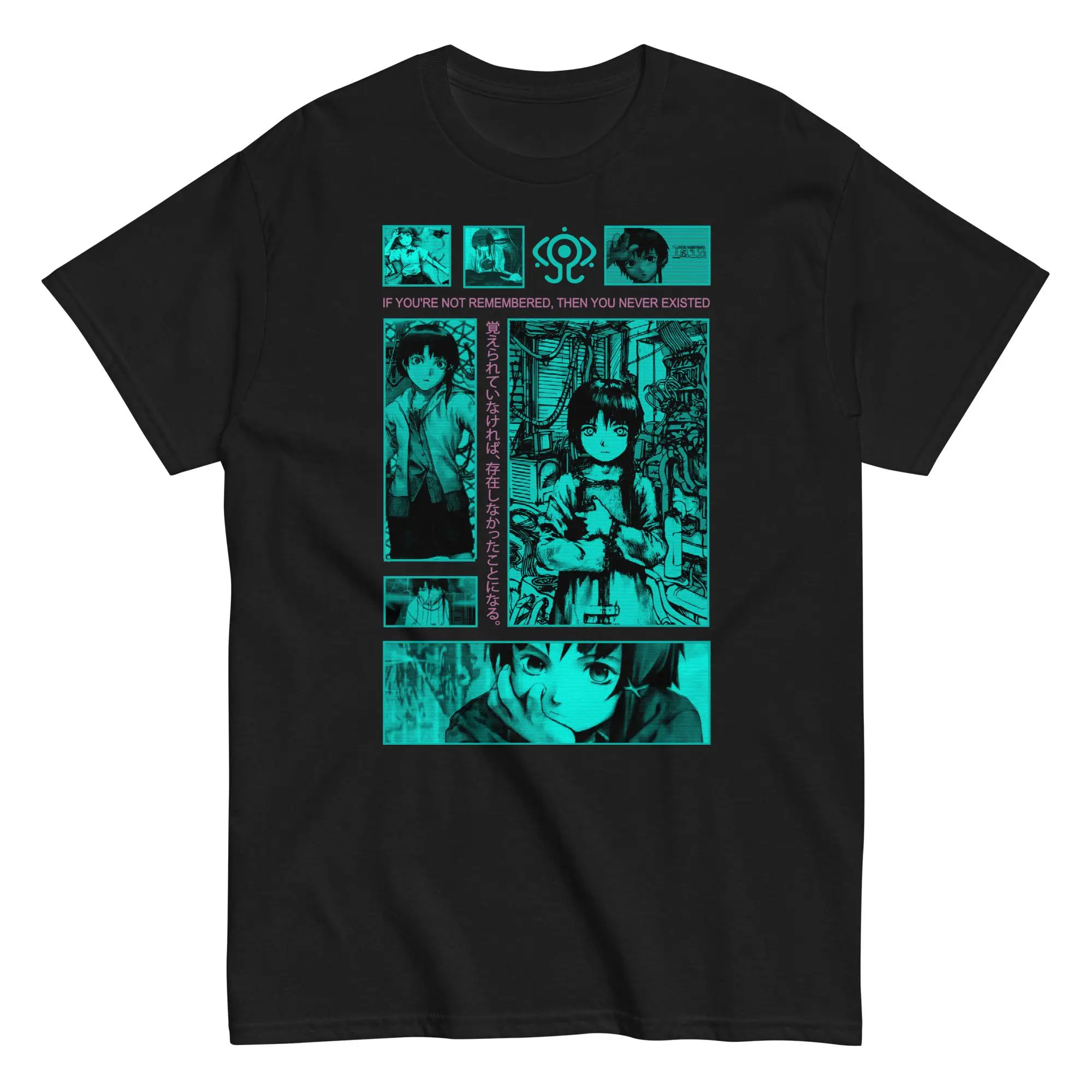 

Lain Shirt Serial Experiments Lain Tee 90-х годов Футболка с рисунком аниме Манга Lover Подарочная футболка Летняя мужская футболка с круглым вырезом Хлопковая футболка