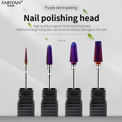 Tungsten Steel Nail Drill Bit Electric Milling Cutter For Manicure Rotate Remove Gel Polish Tools Nail Files Accesories