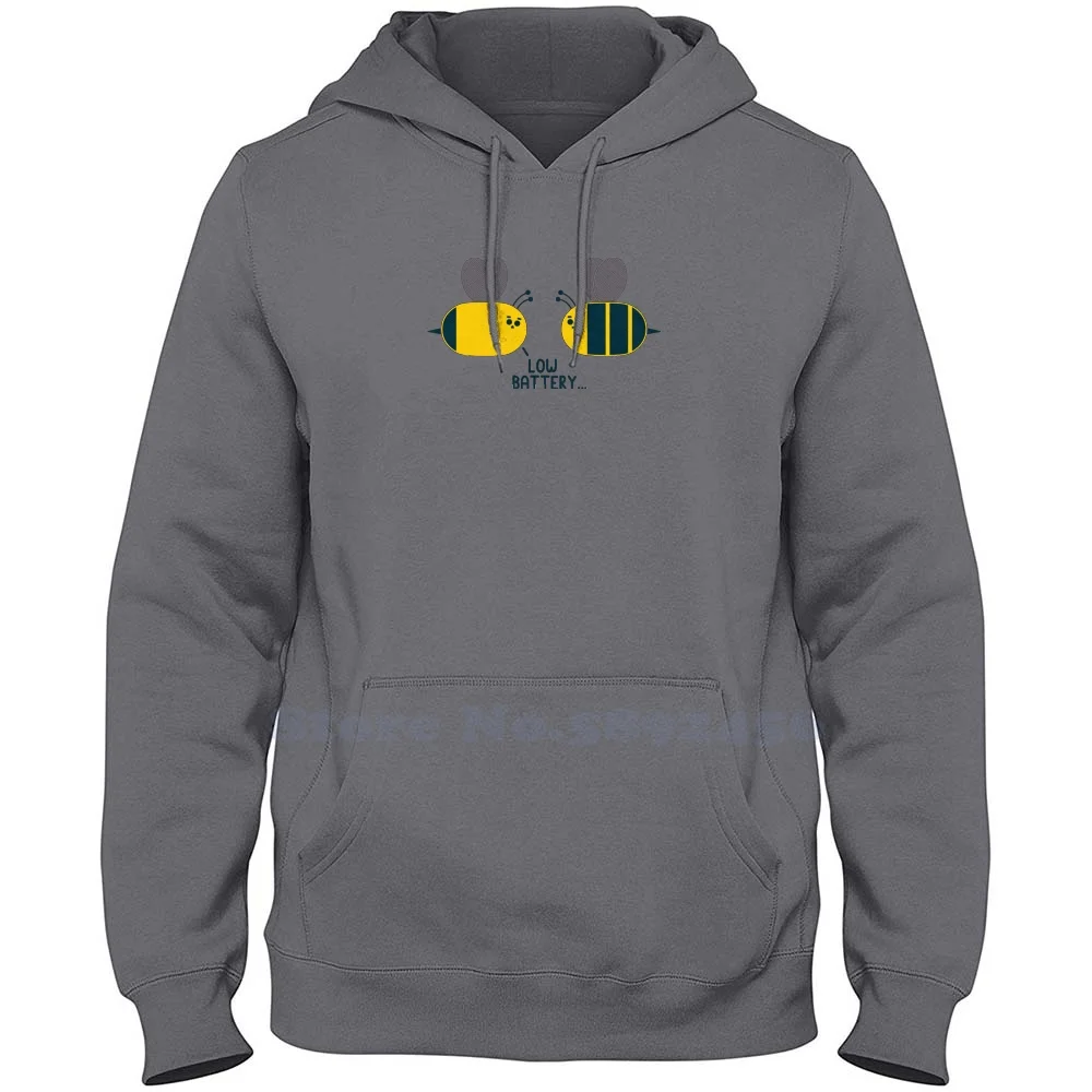 Low Battery Fashion 100% cotton Hoodies High-Quality Sweatshirt