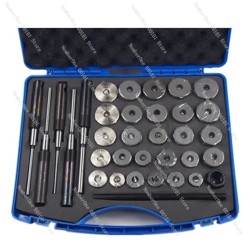 34 Pc Valve Seat Reamer Set, Mini Car Engine Repair Tool Kit, Small Generator Valve Grinding Wheel Set