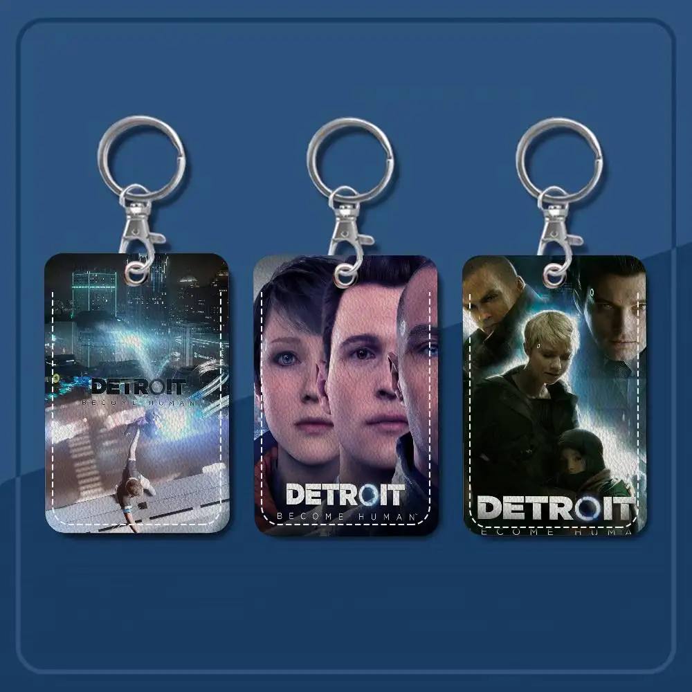 Game D-Detroit Become H-Human Cute Cartoon Inteated Elevator Card Acc Control Card Keychain Protective Cover Gift Keychain