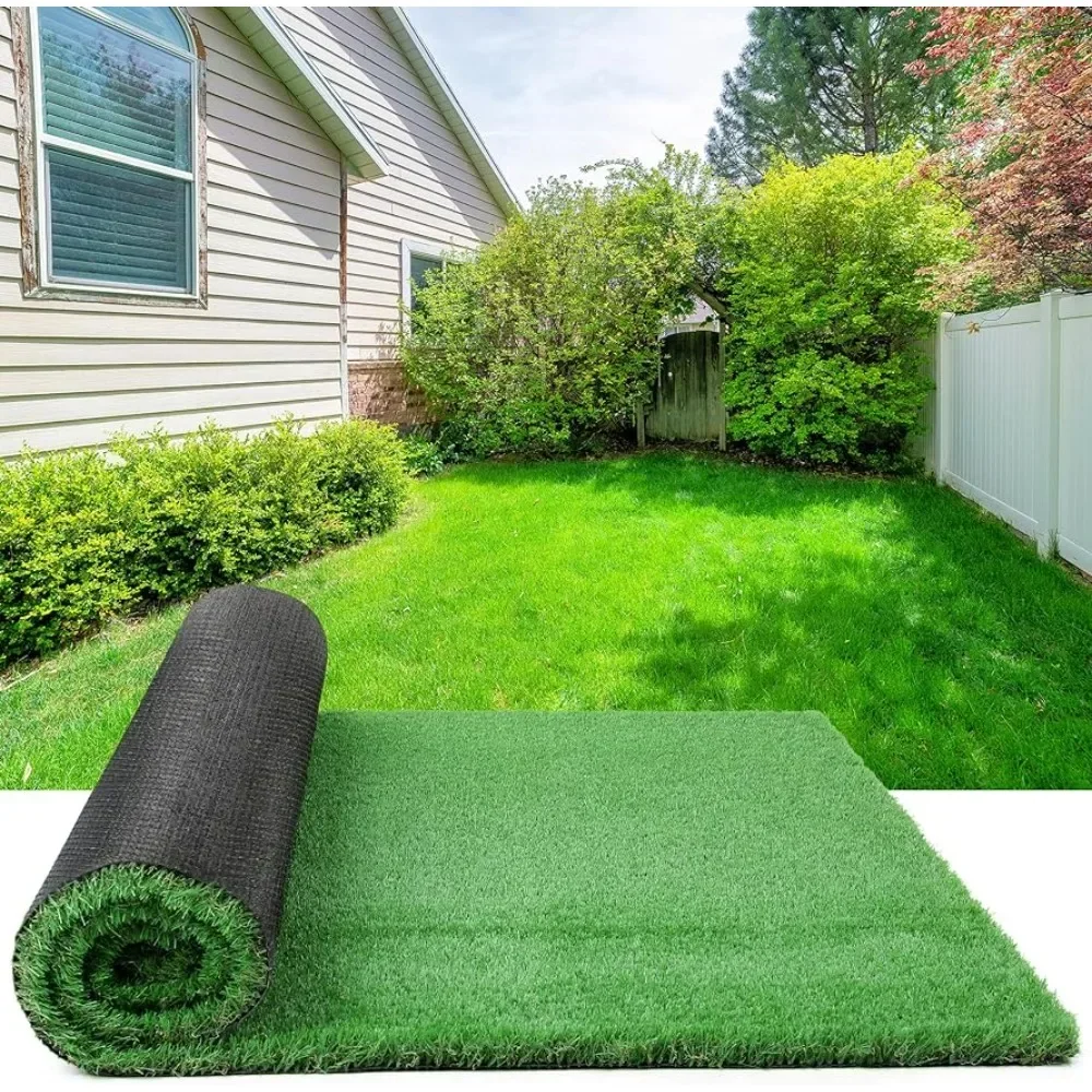 

Artificial Lawn with Drainage Holes, Realistic Synthetic Artificial Grass Lawn Indoor and Outdoor Garden Landscape,Pet Grass Mat
