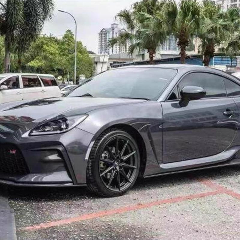 Front bumper diffuser and spoiler from the Aimgain carbon fibre body kit for the Toyota GR86 and Subaru BRZ
