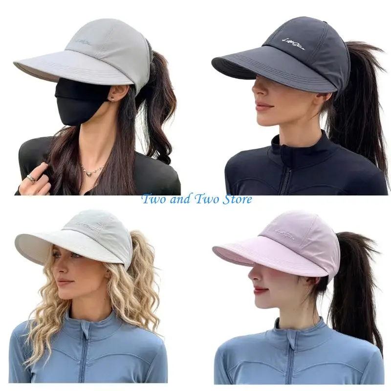 HX6F 2pcs Modern Adjustable Hat For Sports Enthusiasts Multipurpose Sun Visors Hat