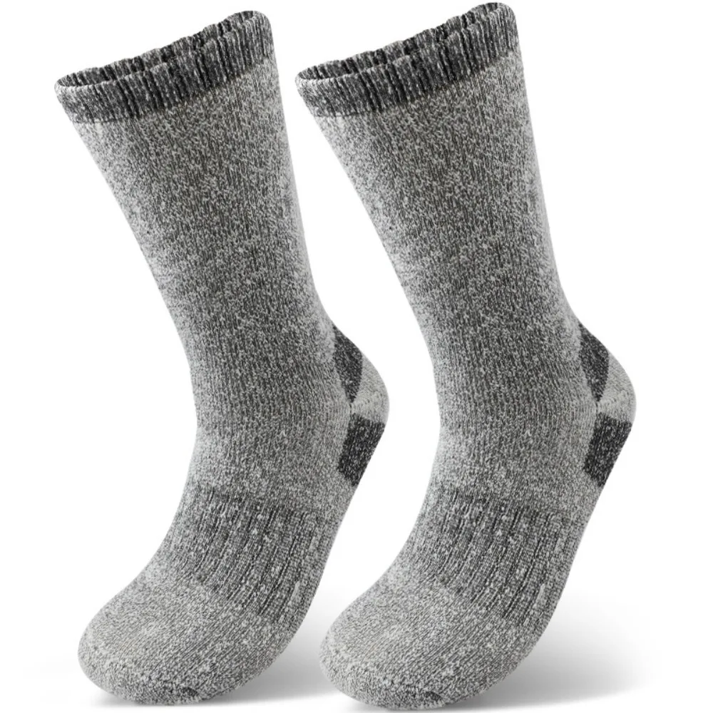 

Soft Super Thick Men Socks Keep Warm Fleece Lined Winter Socks Middle Tube Mid Calf Socks Winter