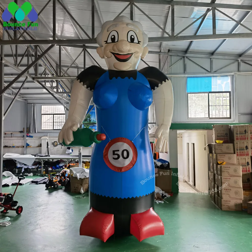 

Advertising Inflatable Abraham And Sarah 4m Holland Doll Inflatable Netherlands Cartoon With Blower For Sa