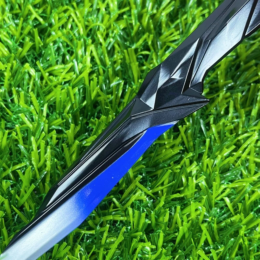 6.3 بوصة 2 قطعة Valorant كاتانا الصلب النينجا شفرة السكين أنيمي تأثيري الدعامة السيف المعادن الحجم الحقيقي اليابانية كاتانا الساموراي صابر لعبة #5