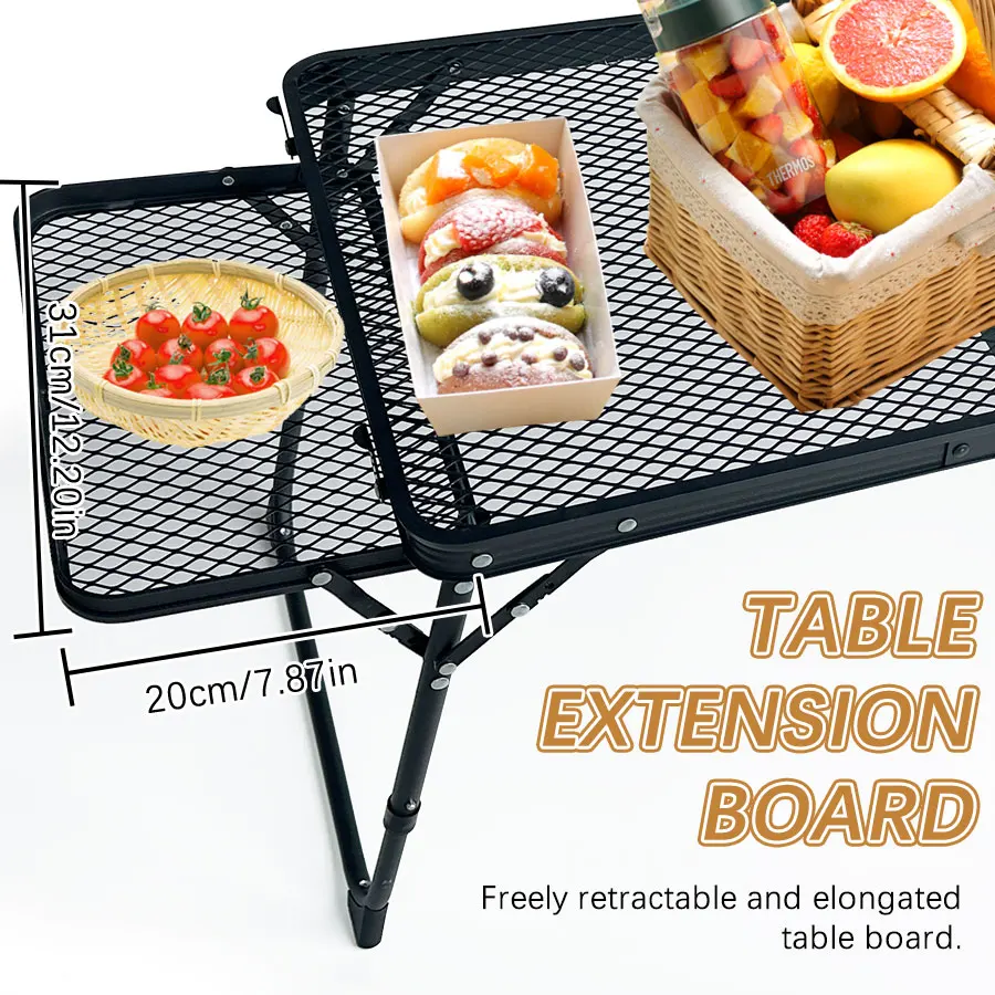 Camping Table Small Low  Outdoor Folding Table /Wild Dining Table Retractable Foldable Portable Barbecue Table