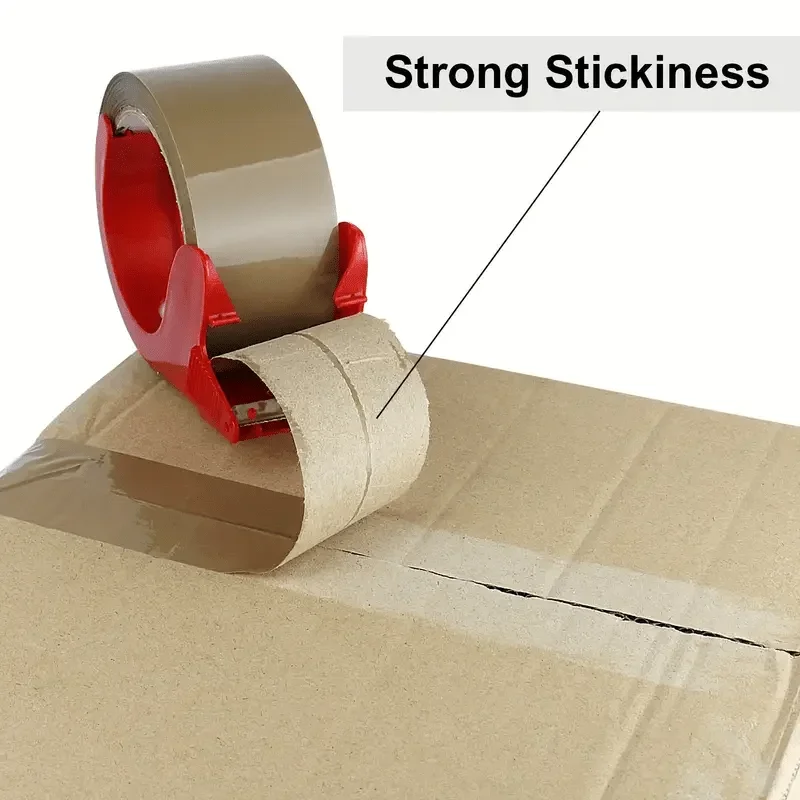 Brown sealing packing tape, 4.8 cm wide and 69.49 meter long, heavy-duty packaging tape for dispensers, packaging tape