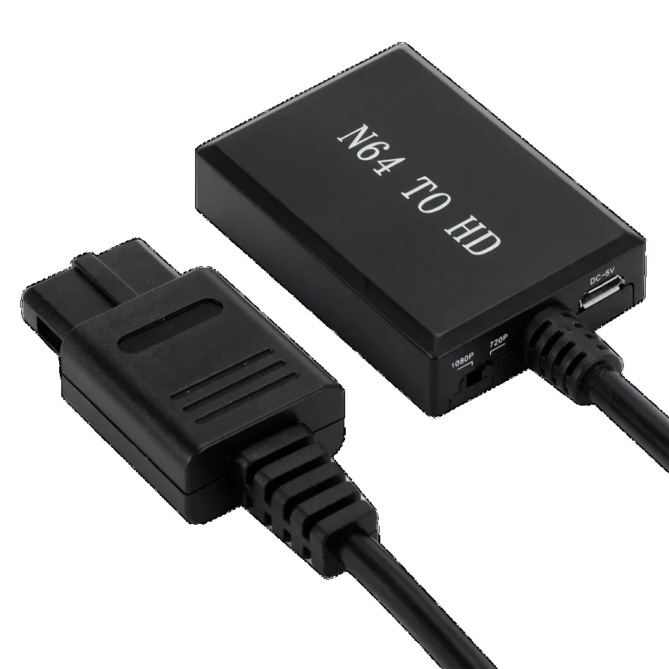 Wvvmvv N64 Naar Hdmi-Compatibele Video-Omzetter High-Definition Link Kabel Voor Nplan N64/Snes Plug And Play Hd 1080P Adapter