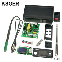 KSGER T12 STM32 OLED Controller Soldering Station DIY Kits Welding Tools 1.3 Inch Display Aluminum Alloy Case Auto-sleep