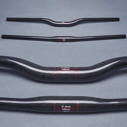 Bike Handlebars Carbon Fiber Bars MTB Bicycle Handlebar Mountain Bike Parts For Stem Diameter 31.8mm Width 580mm-760mm 3K Glossy