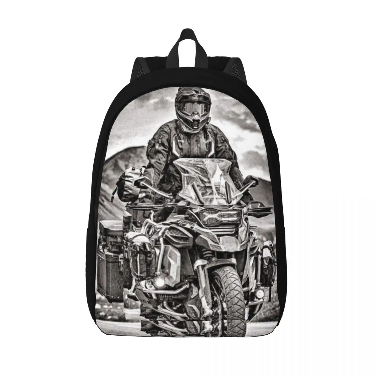 G-GS-Adventure Printed Lightweight Casual Schoolbag For School, Outdoor, Shopping, Office 15.7in 17.7in