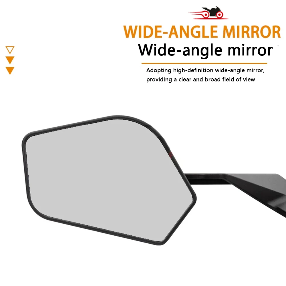 Motorcycle Fixed Wind Wing Rearview Mirror  Rotate Side Mirrors For Keeway Hurricane 50 Vieste K-Light RKV RKF 125 RKS 150